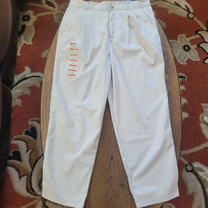 White Stag Light Tan Pleated Front Khaki Pants Size Women's 16 Petite NEW